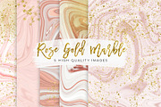 Gold and rose gold marble texture