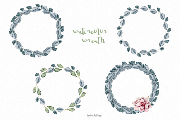 Spring watercolor giacint clipart in Illustrations - product preview 5
