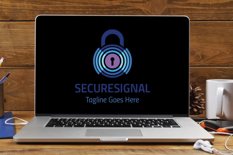 Secure Signal Logo in Logo Templates - product preview 8