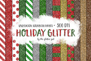 Holiday Glitter Digital Paper