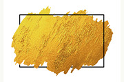 Gold brush stoke texture background