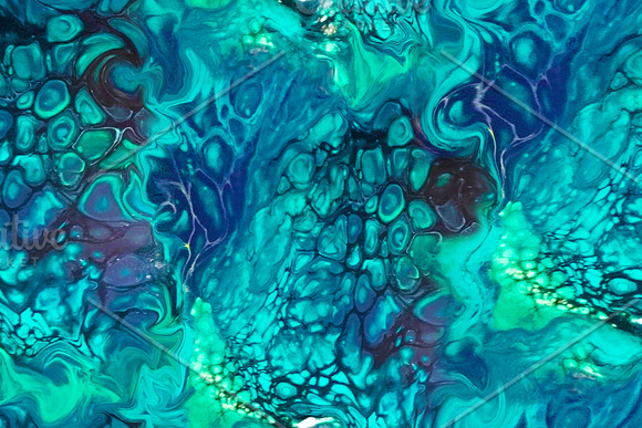 Abstract Blue Fluid Textures Bundle in Textures - product preview 4