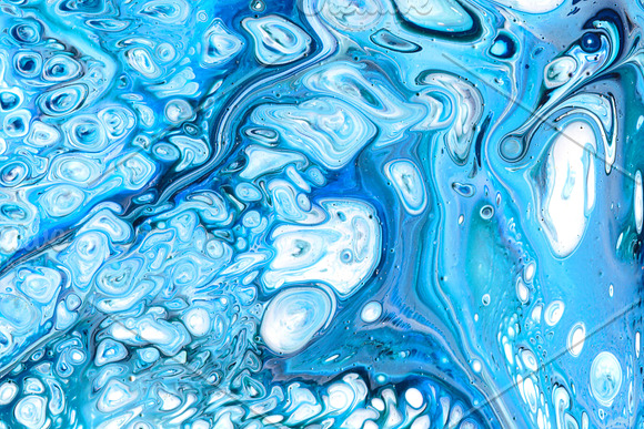 Abstract Blue Fluid Textures Bundle in Textures - product preview 7