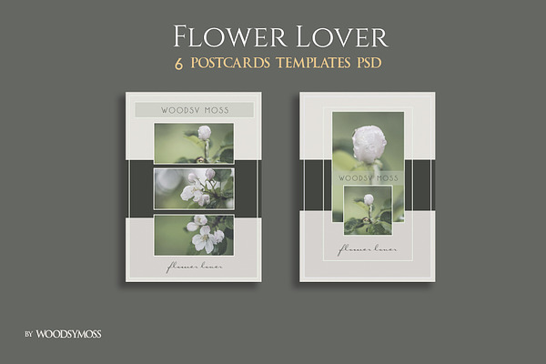 Flower Lover Postcards Flyers