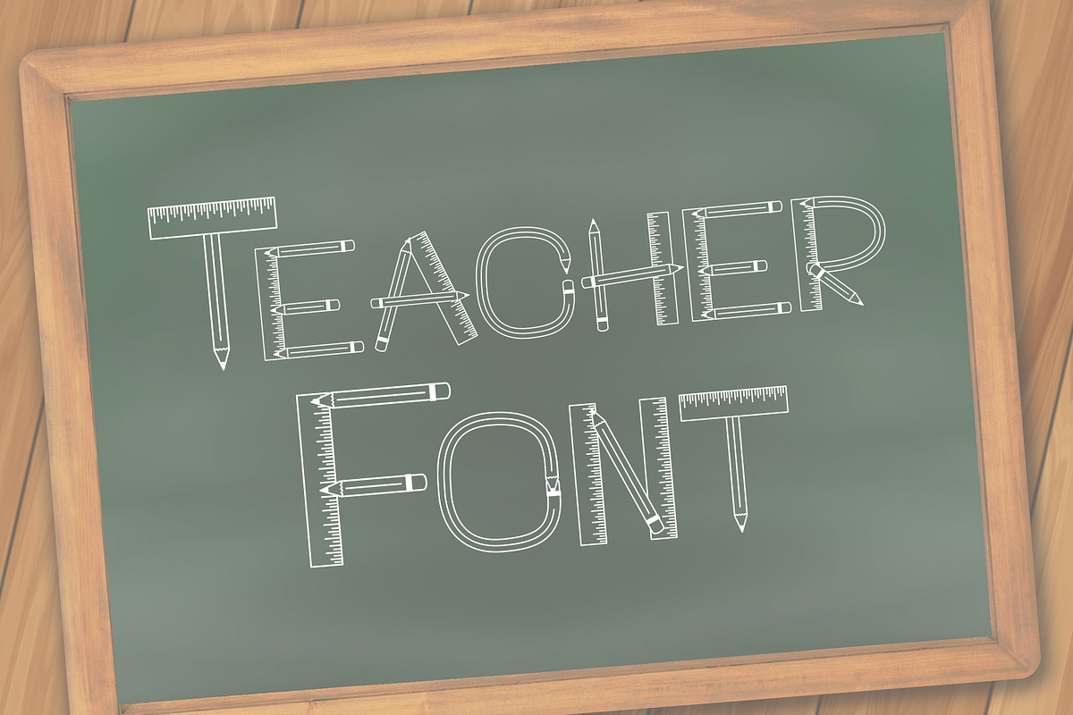 Teacher Font in Display Fonts - product preview 8