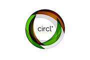 Clean professional colorful circle business icon