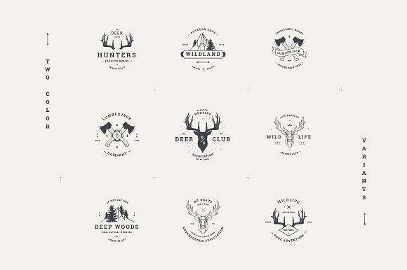 Vintage Badges vol 1 in Logo Templates - product preview 2