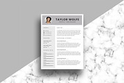 Resume/CV Template - 3 Page - Taylor