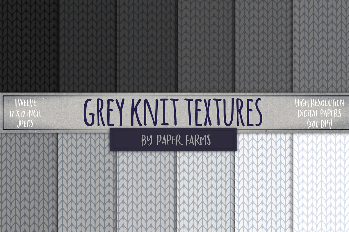 Grey knit backgrounds  in Patterns - product preview 8