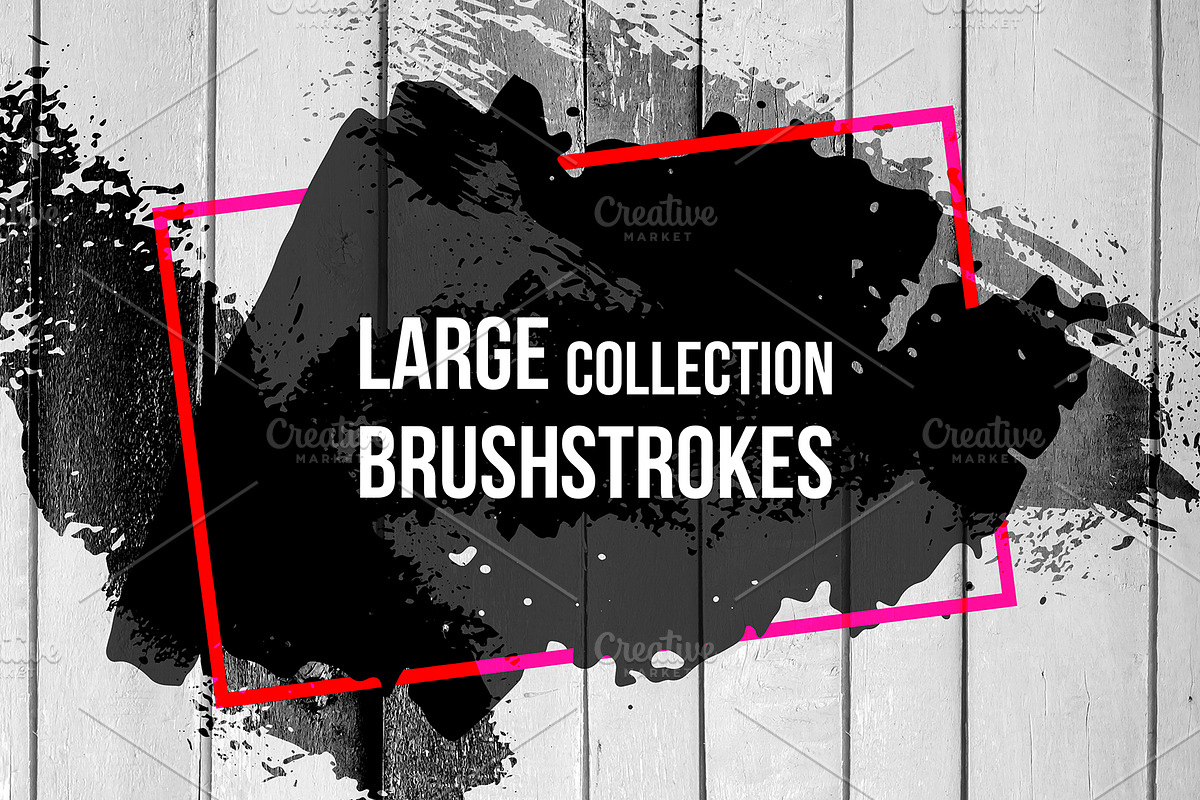 Collection Brushstrokes in Photoshop Brushes - product preview 8