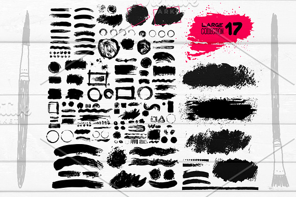 Collection Brushstrokes in Photoshop Brushes - product preview 1