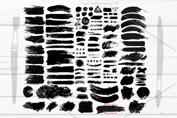 Collection Brushstrokes in Photoshop Brushes - product preview 2