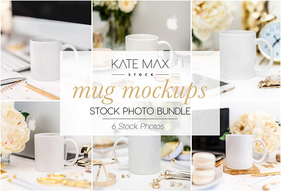 Mug Mockups Stock Photo Bundle  in Product Mockups - product preview 2