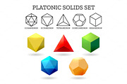 Platonic 3d shapes