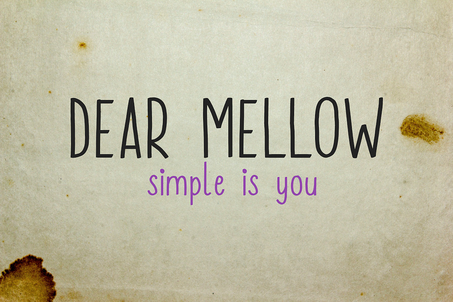 Dear Mellow in Sans-Serif Fonts - product preview 8