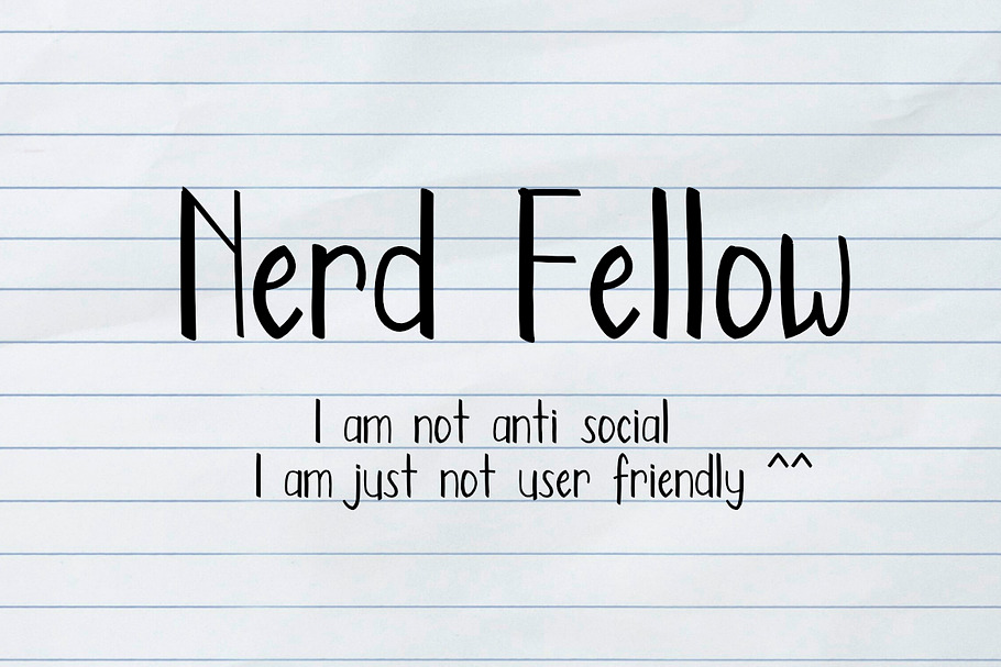 Nerd Fellow in Sans-Serif Fonts - product preview 8