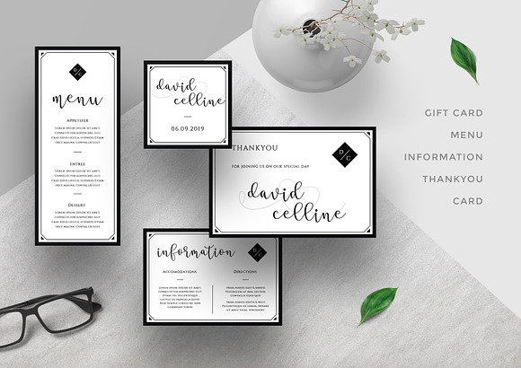 Modern Wedding Invitation in Wedding Templates - product preview 4