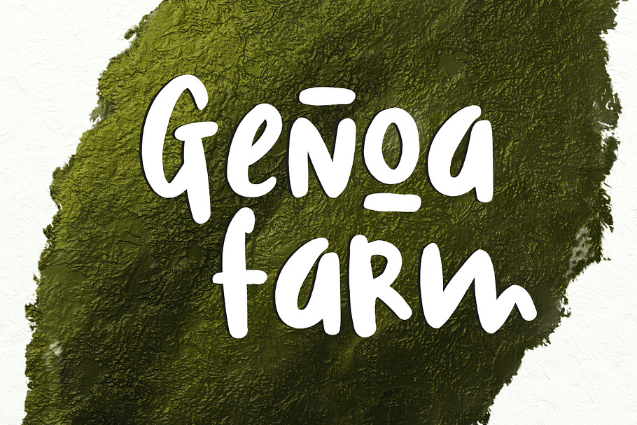 Genoa Farm in Display Fonts - product preview 8