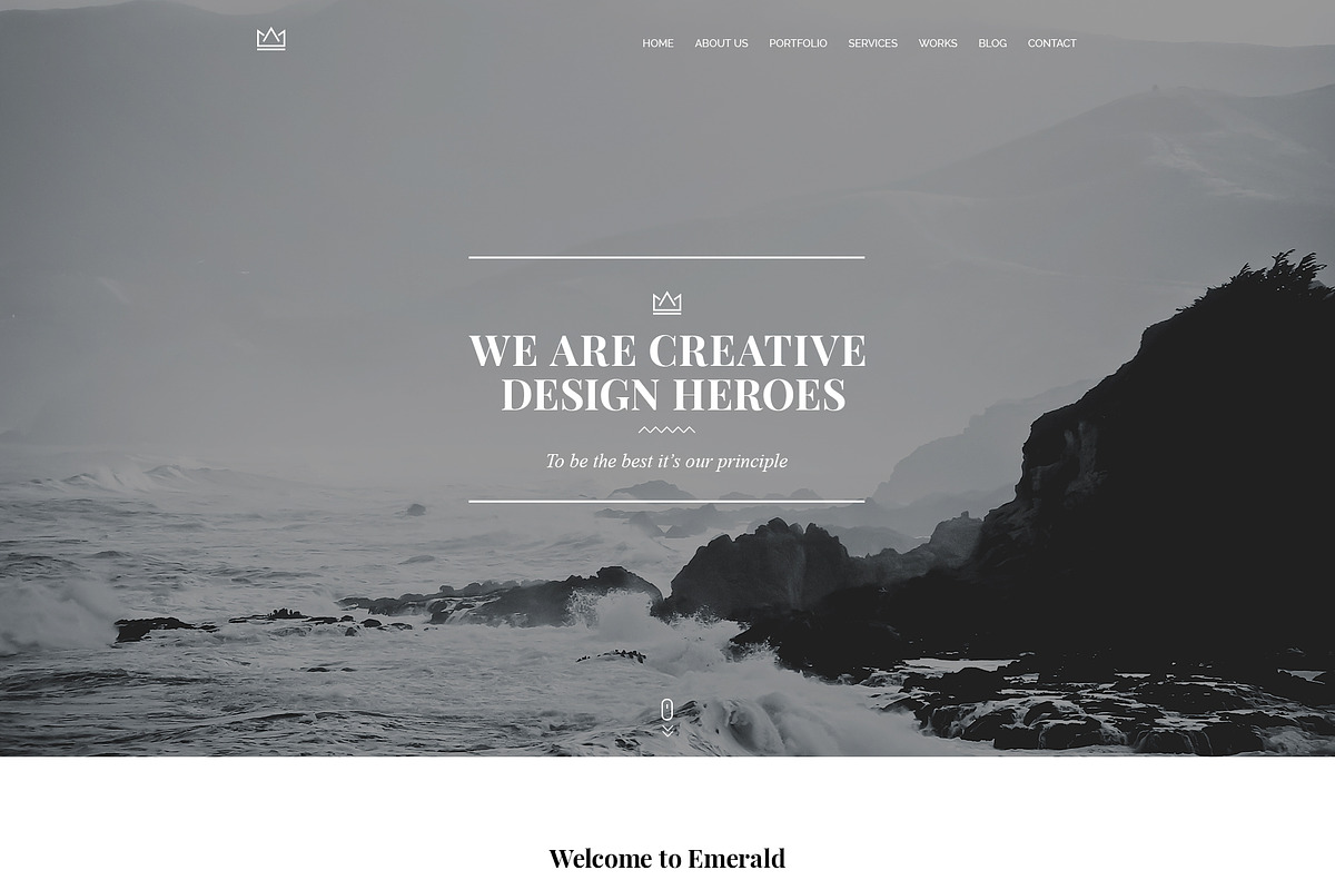 Emerald - Creative Minimal Onepage in Landing Page Templates - product preview 8