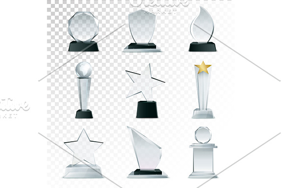 Awards Realistic Set in Objects - product preview 3