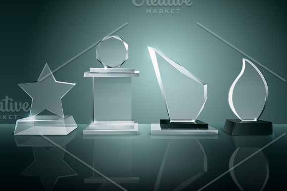 Awards Realistic Set in Objects - product preview 4