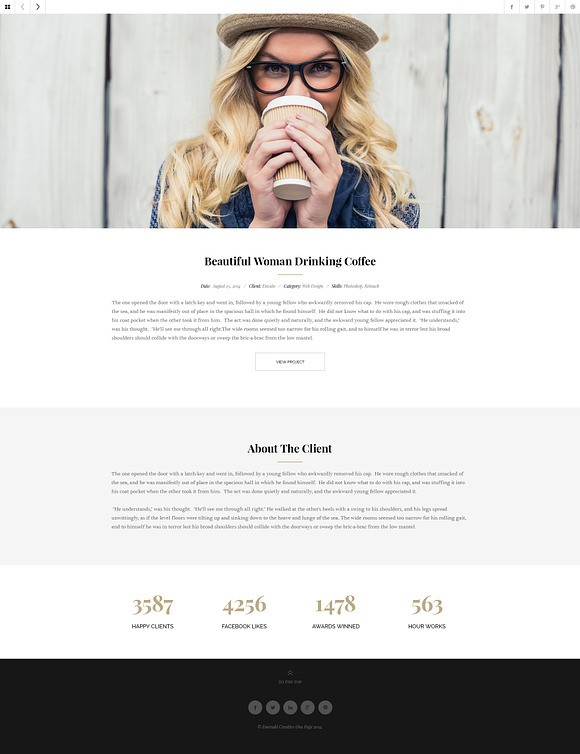 Emerald - Creative Minimal Onepage in Landing Page Templates - product preview 3