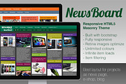NewsBoard - Responsive Masonry Theme