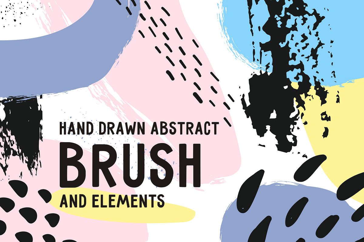 Abstract brushes, elements, card in Textures - product preview 8