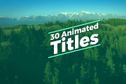 30 Animated Titles