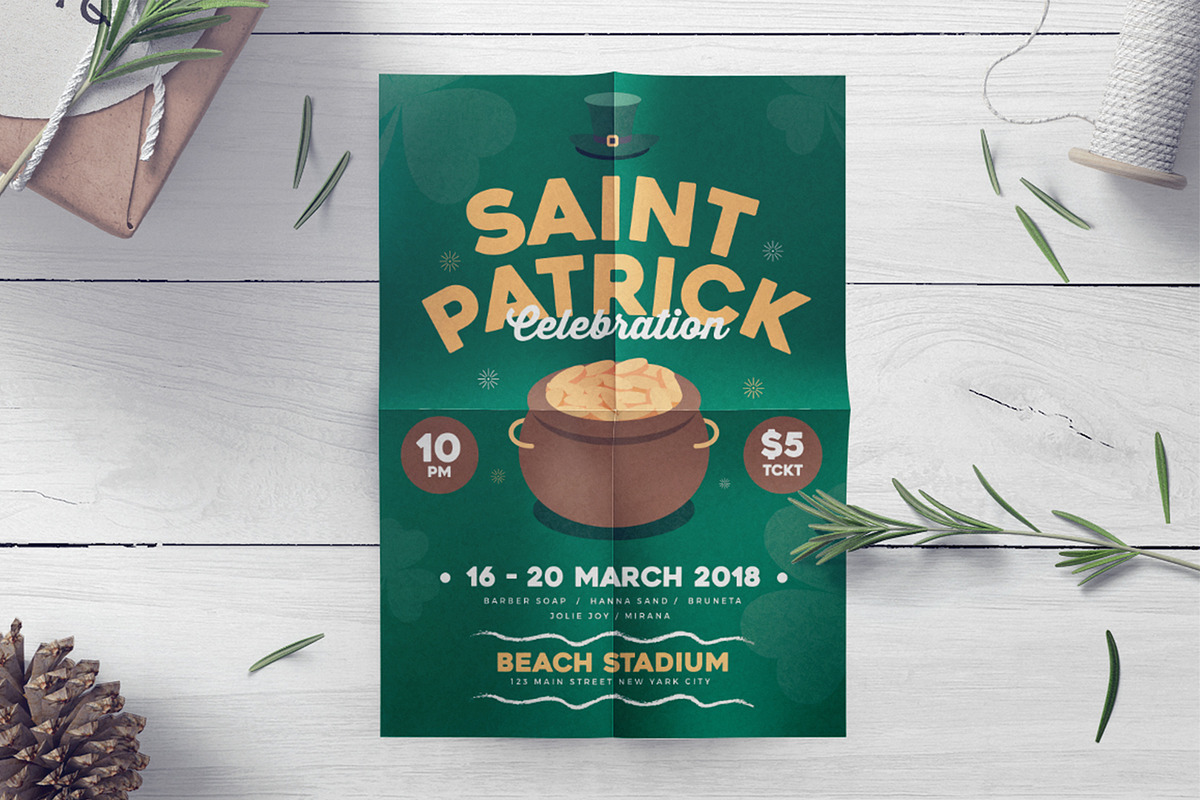 St.Patrick's Party Flyer in Flyer Templates - product preview 8