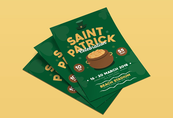 St.Patrick's Party Flyer in Flyer Templates - product preview 2