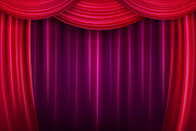Color theater curtain