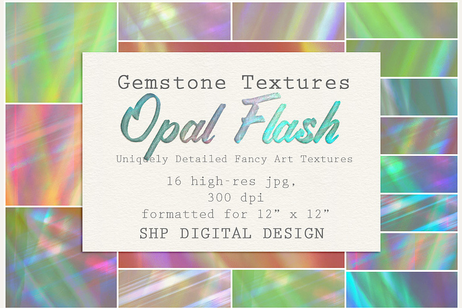 Gemstone:  Opal Flash Textures