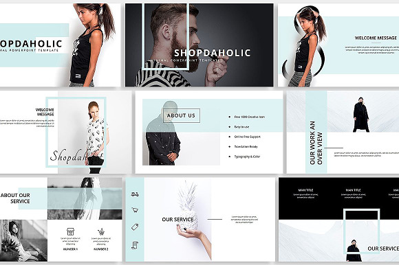 Shopdaholic Creative Template in Google Slides Templates - product preview 1