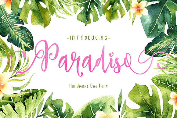 Paradiso - Fonts Duo in Script Fonts - product preview 8