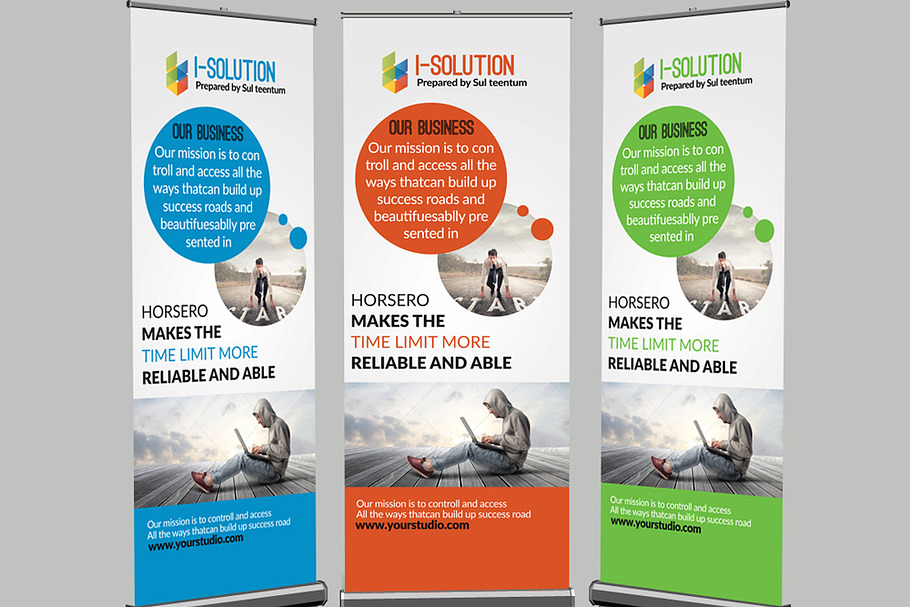 Creative Roll Up Banner in Presentation Templates - product preview 8