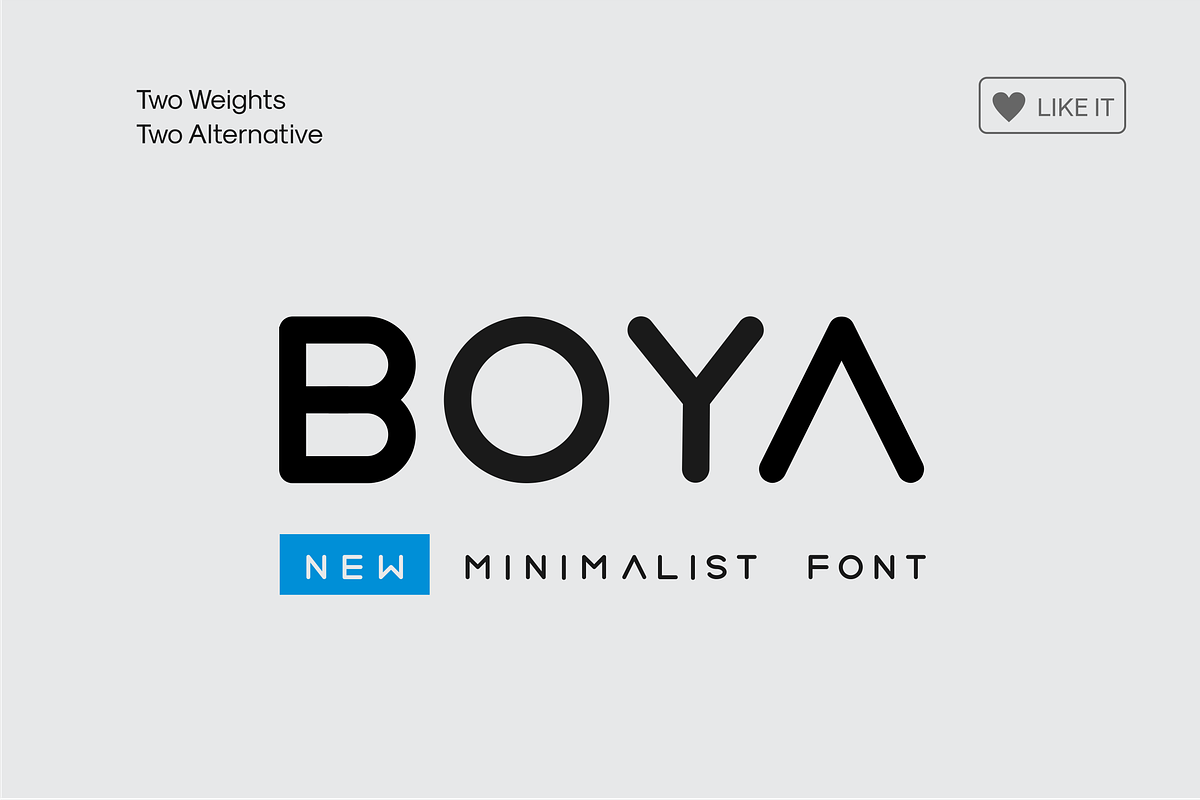 BOYA (Rounded Font ) in Sans-Serif Fonts - product preview 8
