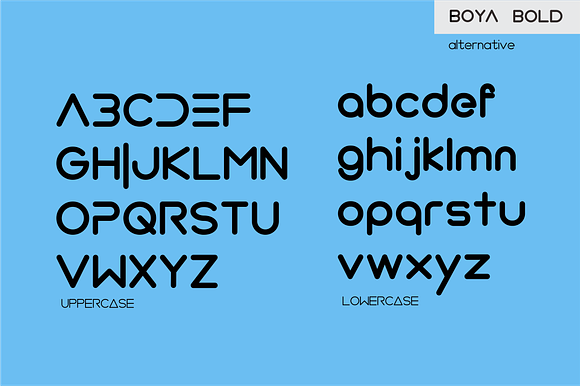 BOYA (Rounded Font ) in Sans-Serif Fonts - product preview 7