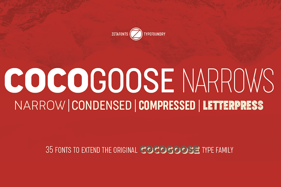 Cocogoose Narrows - 35 Fonts