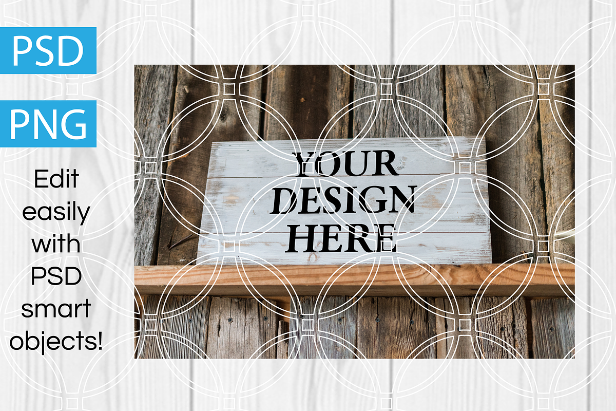 Wooden Sign Design Mockup in Product Mockups - product preview 8