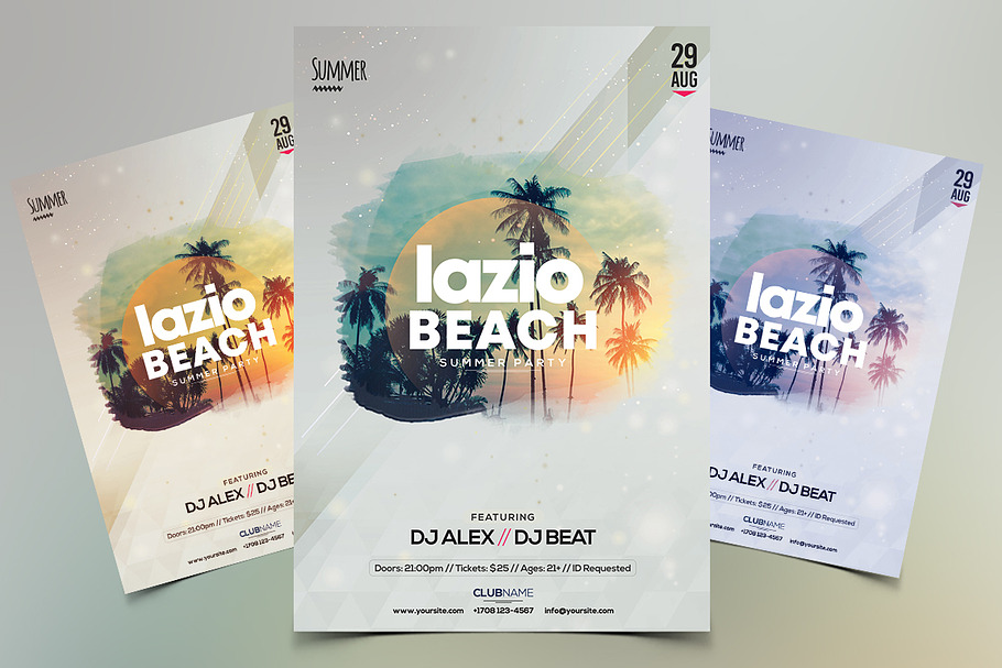 Summer Beach - PSD Flyer Template in Flyer Templates - product preview 8