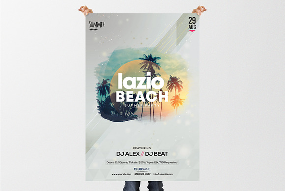 Summer Beach - PSD Flyer Template in Flyer Templates - product preview 1