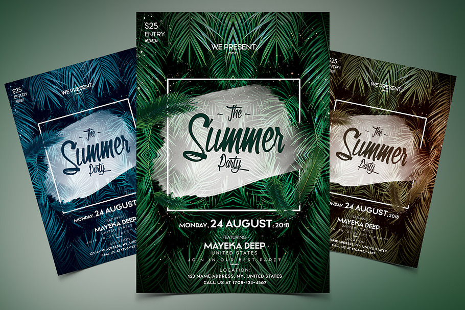 The Summer Party - PSD Event Flyer