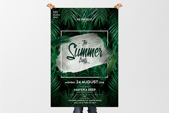 The Summer Party - PSD Event Flyer in Flyer Templates - product preview 1