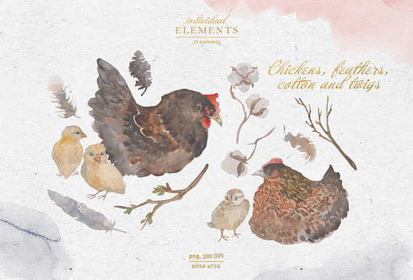 Gentle Easter Morning | watercolor in Illustrations - product preview 1