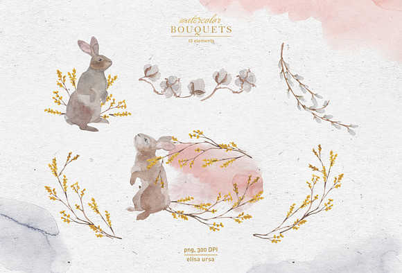 Gentle Easter Morning | watercolor in Illustrations - product preview 13