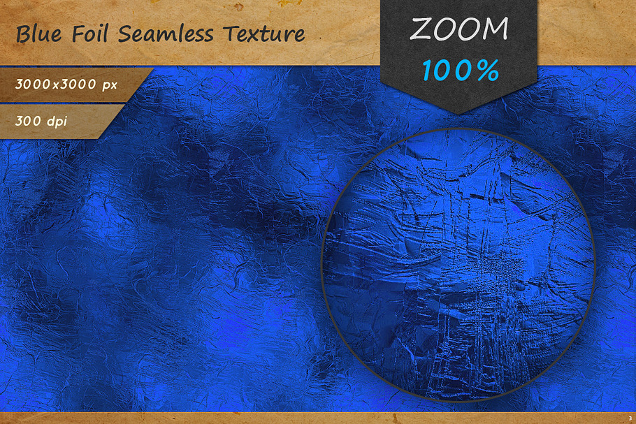 Blue Foil HD Texture in Textures - product preview 8