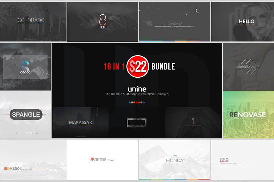 Unine++ Powerpoint Bundle in PowerPoint Templates - product preview 8