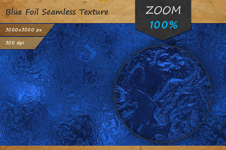 Blue Foil HD Texture in Textures - product preview 8