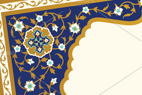 Arabic Floral Frame in Card Templates - product preview 1